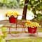 Glitzhome® 21.5'' Red Metal Bicycle Plant Stand